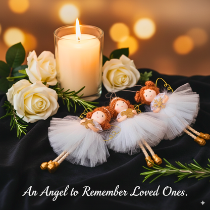 Handmade White-Gold Angels for Peace & Light