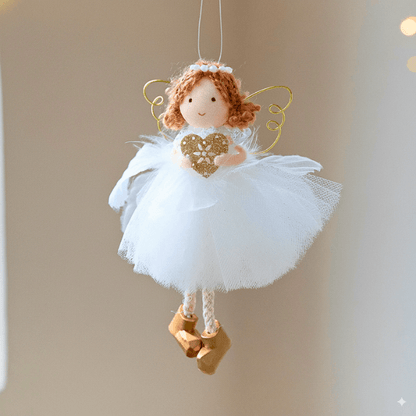 Handmade White-Gold Angels for Peace & Light