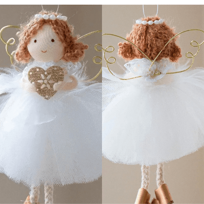 Handmade White-Gold Angels for Peace & Light