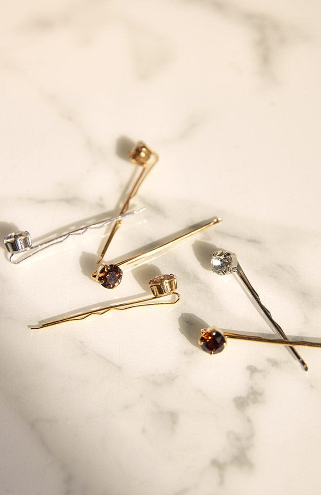 Little Gem Crystal Bobby Pin Pair