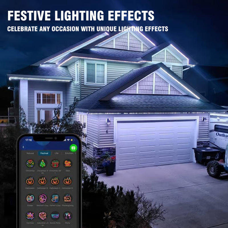 🎅Smart Rainbow LED Permanent Outdoor Light - Smartlight 🎁