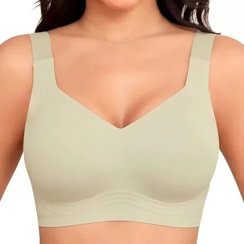 Full coverage wireless bra