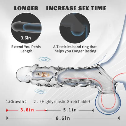 🔥🎁 2025 HOT Deal 💥Reusable Penis Extension Vibrator PRO – Makes You Longer, Harder & Unstoppable 😍