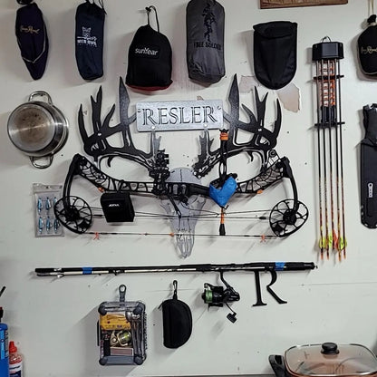 Personalized Metal Deer Skull Rack