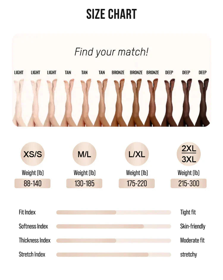 New Compression Band Model One-Seam Translucent Fleece Lined Tights