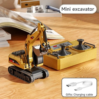 🚜 1/64 Premium Alloy Mini RC Construction Set – Forklift, Excavator u0026 Dump Truck (FREE Shipping Today Only)