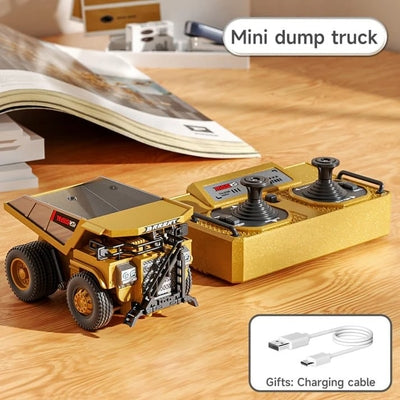 🚜 1/64 Premium Alloy Mini RC Construction Set – Forklift, Excavator u0026 Dump Truck (FREE Shipping Today Only)