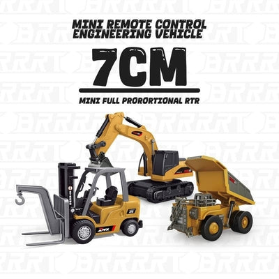 🚜 1/64 Premium Alloy Mini RC Construction Set – Forklift, Excavator u0026 Dump Truck (FREE Shipping Today Only)