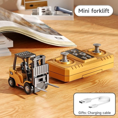🚜 1/64 Premium Alloy Mini RC Construction Set – Forklift, Excavator u0026 Dump Truck (FREE Shipping Today Only)