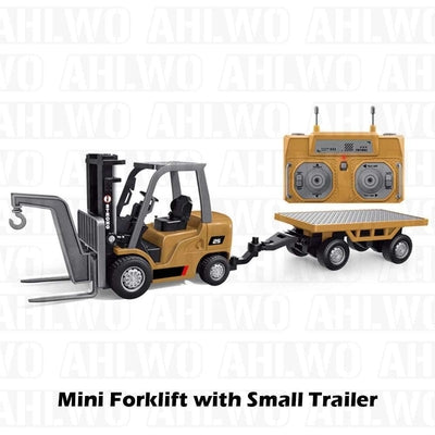 🚜 1/64 Premium Alloy Mini RC Construction Set – Forklift, Excavator u0026 Dump Truck (FREE Shipping Today Only)