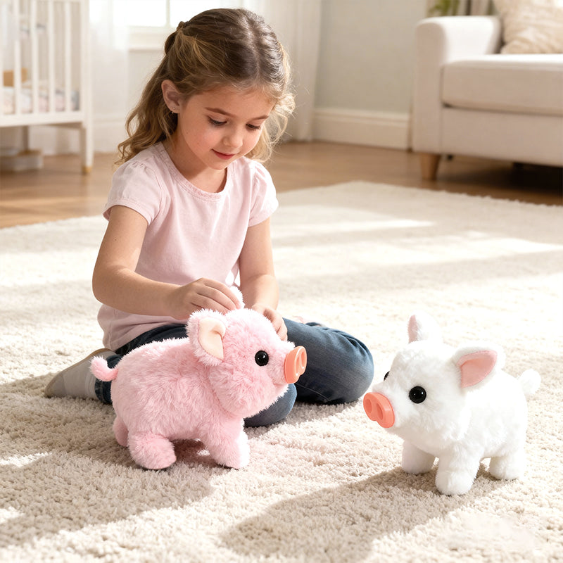 🎅Christmas Special Offer-Electric Pig Plush Realistic Toy-🎁The finest gift